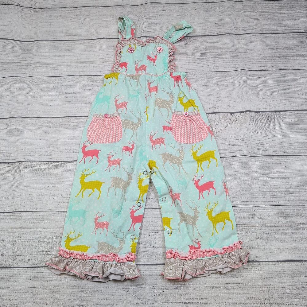 2T Serendipity Deer Overalls